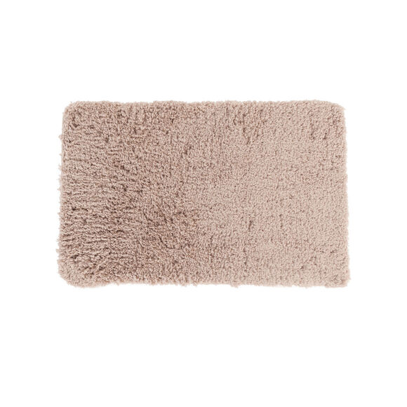 Tapis de bain uni moelleux microfibre (beige) Tapis de bain uni moelleux microfibre (beige)